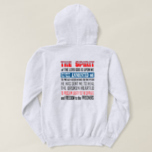 De geest van de God is op mij Christelijk Hoodie