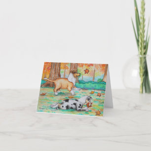 De Geest van de herfst 4x6 notecard Kaart