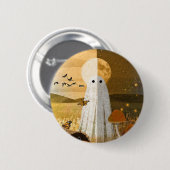 De geest van de herfst ronde button 5,7 cm (Voorkant /achterkant)
