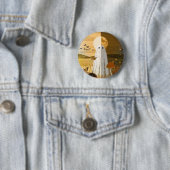 De geest van de herfst ronde button 5,7 cm (In situ)