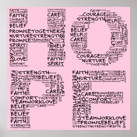 De geest van de hoop (zwarte tekst) poster (Voorkant)