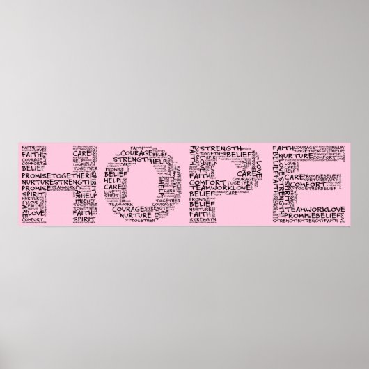 De geest van de hoop (zwarte tekst) poster (Voorkant)