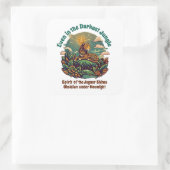 De geest van de Jaguar Warrior Vierkante Sticker (Tas)