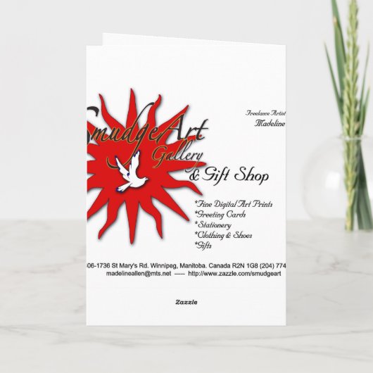 De Geest van de melkweg Kaart (Achterkant)