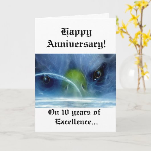 De Geest van de melkweg Kaart (Gele Bloem)