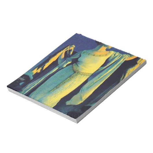 De geest van de nacht - Maxfield Parrish Notitieblok (Linkerzijde)