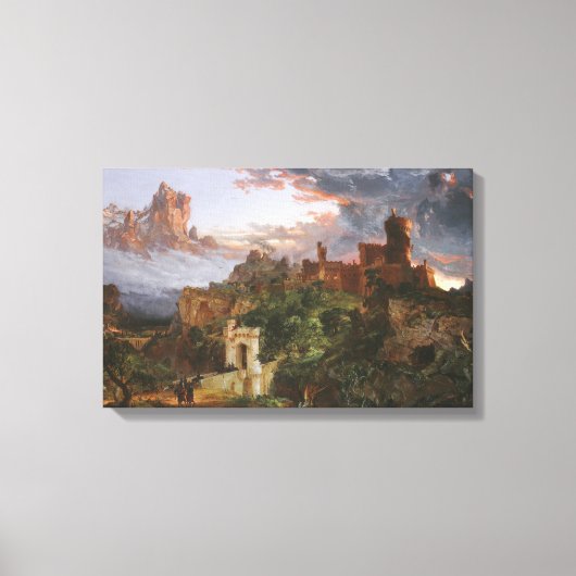 De geest van de oorlog (slag bij een middeleeuwse  canvas afdruk (Voorkant)