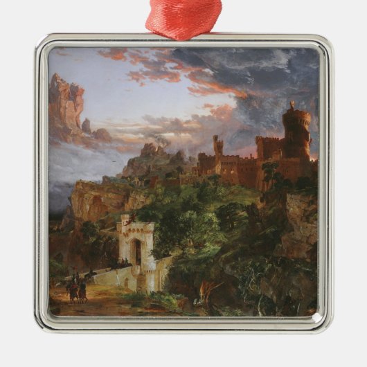 De geest van de oorlog (slag bij een middeleeuwse  metalen ornament (Voorkant)