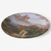 De geest van de oorlog (slag bij een middeleeuwse  papieren bordje (Gekanteld)