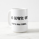 De geest van de stam is van jou en van mij koffiemok (Voorkant links)