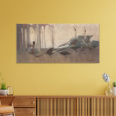 De geest van de vlakten Sydney Long Mythology Canvas Afdruk (Insitu (Woonkamer))