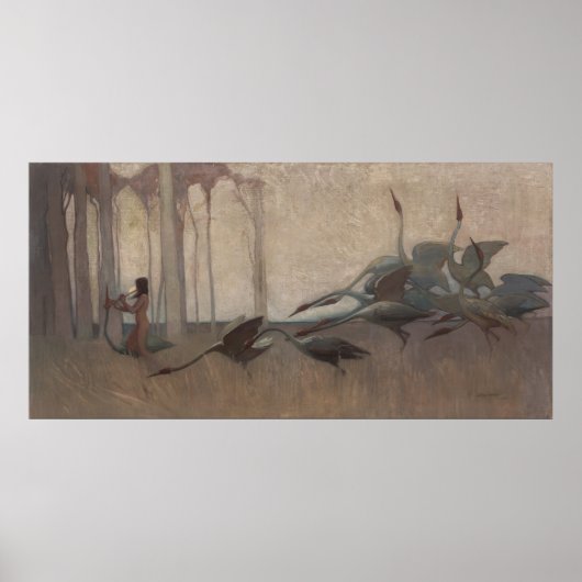De geest van de vlakten Sydney Long Mythology Poster (Voorkant)