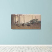 De Geest van de Vlaktes Sydney Long Mythologie Canvas Afdruk (Insitu (Houten vloer))