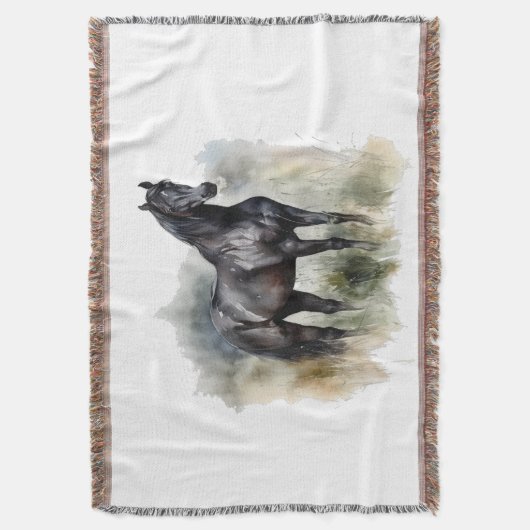 De geest van de wilde hengst deken (Voorkant Verticaal)