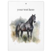 De geest van de wilde hengst klembord (Achterkant)