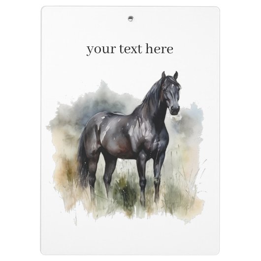 De geest van de wilde hengst klembord (Achterkant)