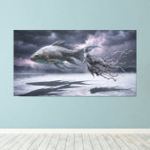 De Geest van de Zoutvlakte Canvas Afdruk (Insitu (Houten vloer))
