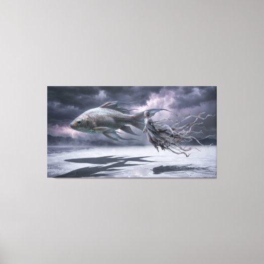 De Geest van de Zoutvlakte Canvas Afdruk (Voorkant)