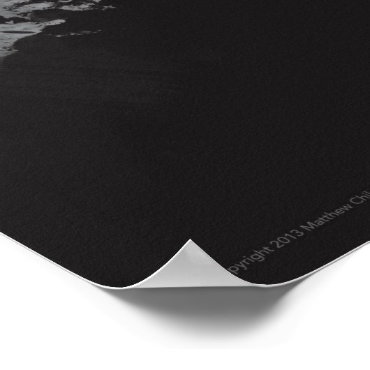 De geest van Edgar Allen Poe Poster (Hoek)