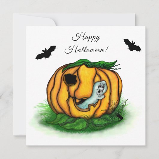 De geest van Halloween, Bat, Ghost en Spider (Voorkant)