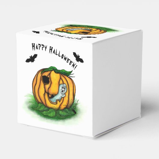 De geest van Halloween, Bat, Ghost en Spider Bedankdoosjes (Achterkant)