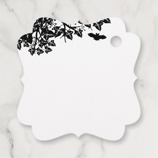 De geest van Halloween, Bat, Ghost en Spider Bedankjes Labels (Achterkant)