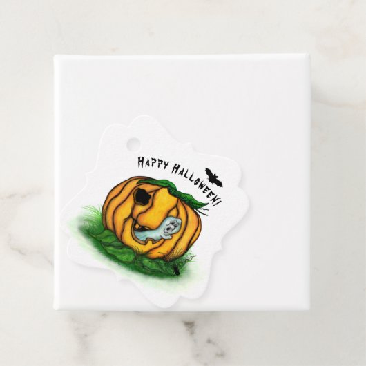 De geest van Halloween, Bat, Ghost en Spider Bedankjes Labels (In situ)