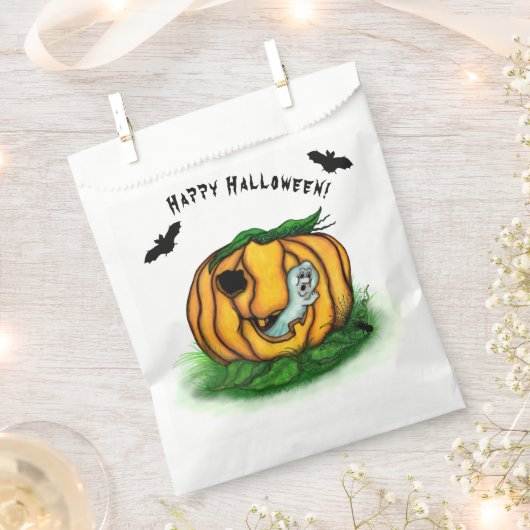 De geest van Halloween, Bat, Ghost en Spider Bedankzakje (Geknipt)