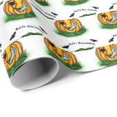 De geest van Halloween, Bat, Ghost en Spider Cadeaupapier (Rol Hoek)