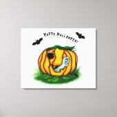 De geest van Halloween, Bat, Ghost en Spider Canvas Afdruk (Voorkant)