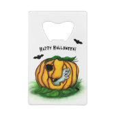 De geest van Halloween, Bat, Ghost en Spider Creditkaart Flessenopener (Achterkant)