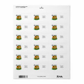 De geest van Halloween, Bat, Ghost en Spider Etiket (Full Sheet)