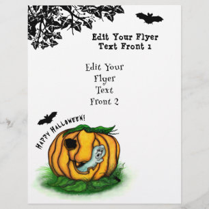 De geest van Halloween, Bat, Ghost en Spider Flyer