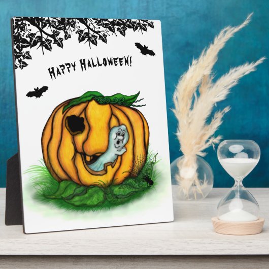De geest van Halloween, Bat, Ghost en Spider Fotoplaat (Zijkant)