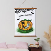 De geest van Halloween, Bat, Ghost en Spider Hangend Wandkleed (Slaapkamer)