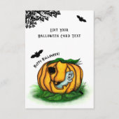 De geest van Halloween, Bat, Ghost en Spider Informatiekaartje (Voorkant)