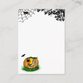 De geest van Halloween, Bat, Ghost en Spider Informatiekaartje (Achterkant)