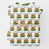 De geest van Halloween, Bat, Ghost en Spider Inpakpapier Vel (In situ)