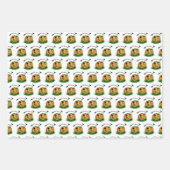 De geest van Halloween, Bat, Ghost en Spider Inpakpapier Vel (Voorkant)