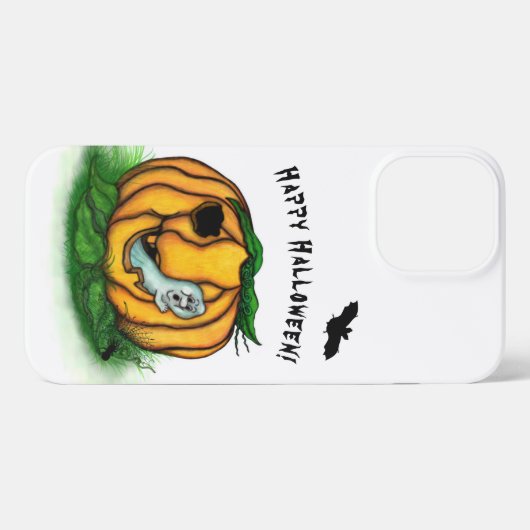 De geest van Halloween, Bat, Ghost en Spider iPhone Hoesje (Achterkant horizontaal)