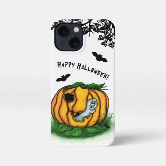 De geest van Halloween, Bat, Ghost en Spider iPhone Hoesje (Achterkant)