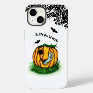 De geest van Halloween, Bat, Ghost en Spider iPhone 14 Hoesje
