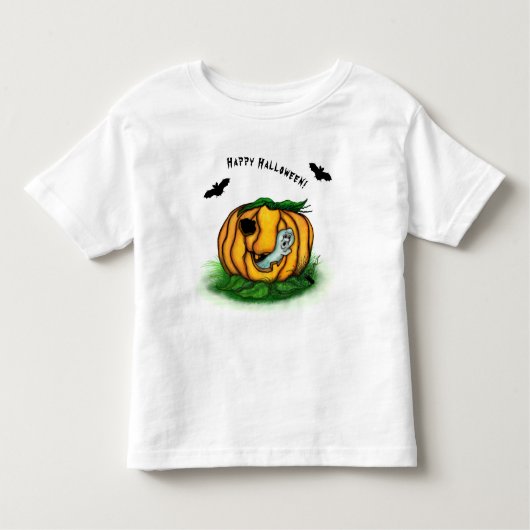 De geest van Halloween, Bat, Ghost en Spider Kinder Shirts (Voorkant)