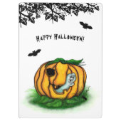 De geest van Halloween, Bat, Ghost en Spider Klembord (Achterkant)