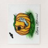 De geest van Halloween, Bat, Ghost en Spider Legpuzzel (Verticaal)