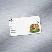 De geest van Halloween, Bat, Ghost en Spider Magnetisch Visitekaartje (Voorbeeld)