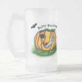 De geest van Halloween, Bat, Ghost en Spider Matglas Bierpul (Links)