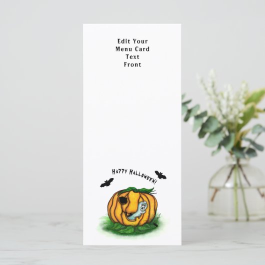 De geest van Halloween, Bat, Ghost en Spider Menu (Staand voorkant)