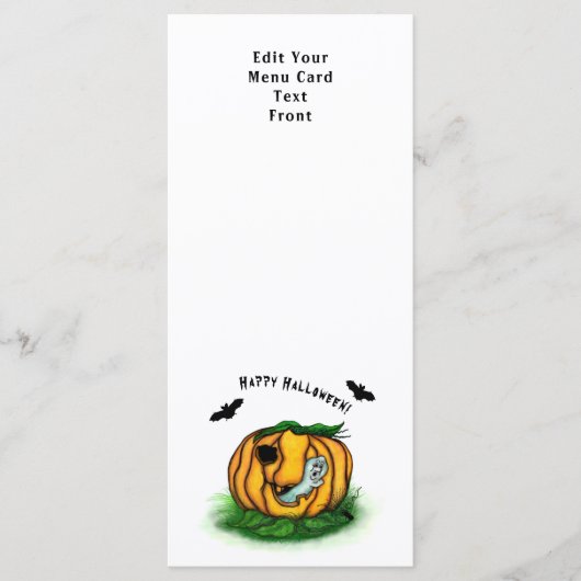 De geest van Halloween, Bat, Ghost en Spider Menu (Voorkant)