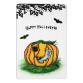 De geest van Halloween, Bat, Ghost en Spider Mini Klembord (Achterkant)